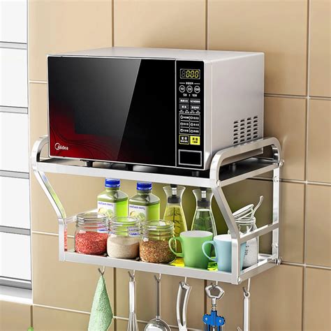 best microwave stainless steel for cabinet shelf|wall mounted microwave oven shelves.